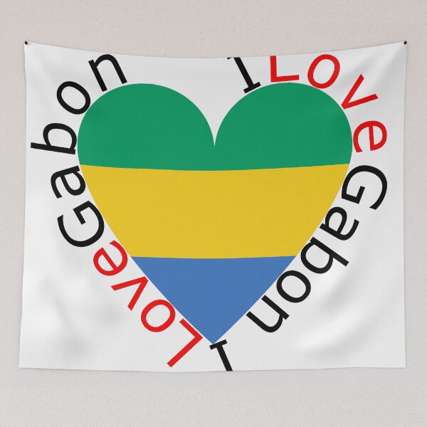 Item preview, I Love Gabon  Heart designed and sold by TheIconSmith.
