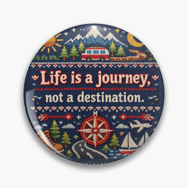 Artikelvorschau, Life is a journey: Strick-Design für Weltenbummler entworfen und verkauft von Mauswohn.