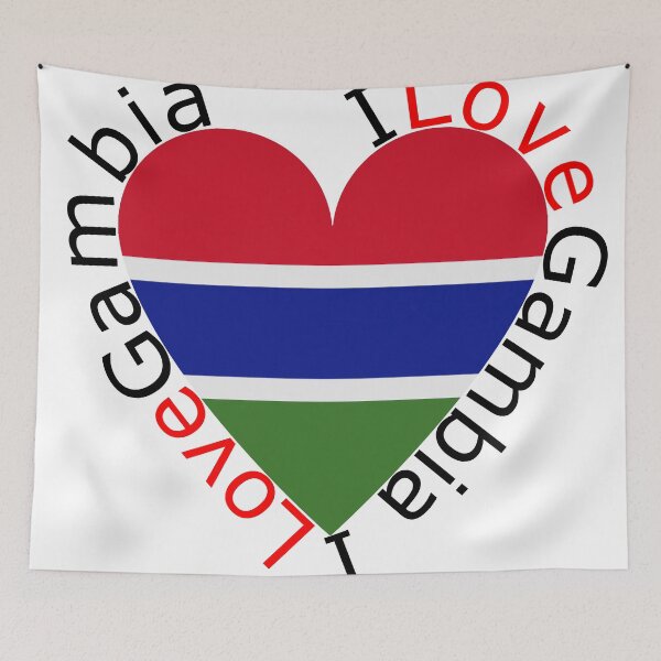 Item preview, I Love Gambia  Heart designed and sold by TheIconSmith.