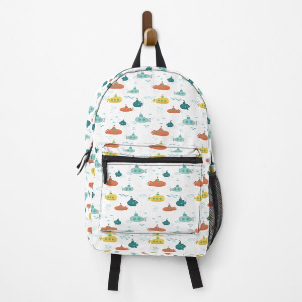 Item preview, Cute Submarine Nautical Deep Sea Fish Pattern designed and sold by idovedesign.