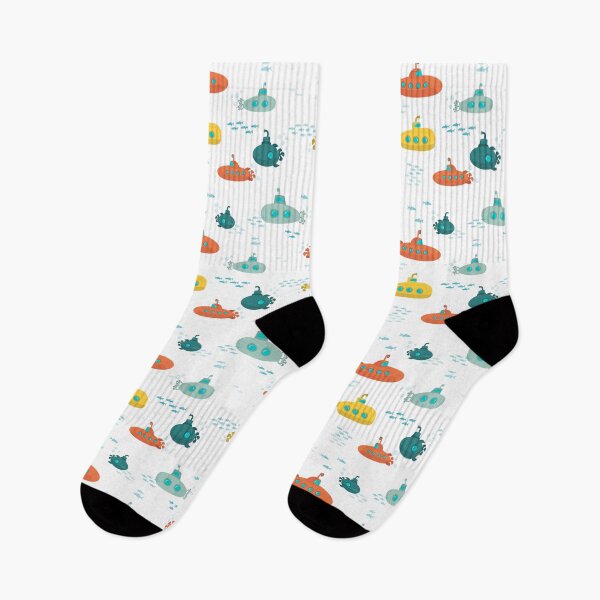 Item preview, Cute Submarine Nautical Deep Sea Fish Pattern designed and sold by idovedesign.