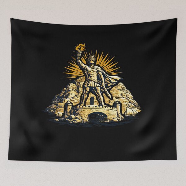 Item preview, Colossus of Rhodes – Ancient Greek Mythology Sticker designed and sold by DrizzyV.