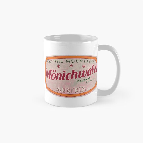 Item preview, Mönichwald, Austria, Steiermark, Ski, textured skiing badge designed and sold by Wanderful-roads.