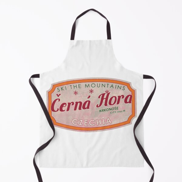 Item preview, Černá Hora, Czechia, Krkonoše, Ski, textured skiing badge designed and sold by Wanderful-roads.