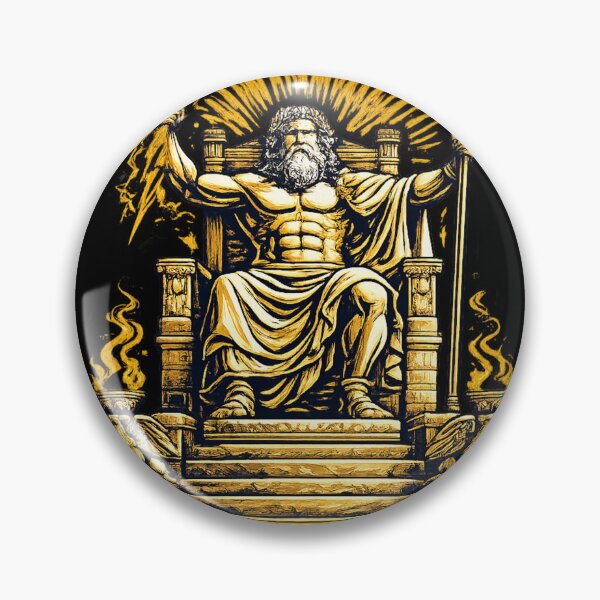 Item preview, Statue of Zeus at Olympia – Ancient Greek God Sticker designed and sold by DrizzyV.
