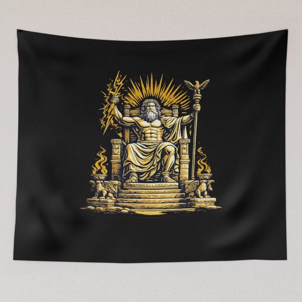 Item preview, Statue of Zeus at Olympia – Ancient Greek God Sticker designed and sold by DrizzyV.