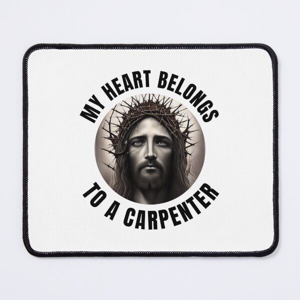 Item preview, Heart Belongs To A Carpenter Jesus Love Christian Faith Church Cross Resurrection designed and sold by DogLover332.