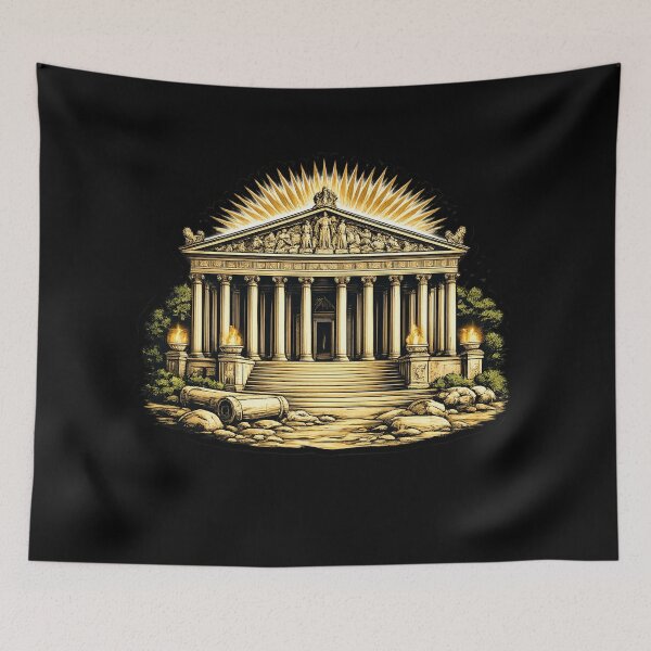 Item preview, Temple of Artemis – Ancient Greek Architecture Sticker designed and sold by DrizzyV.