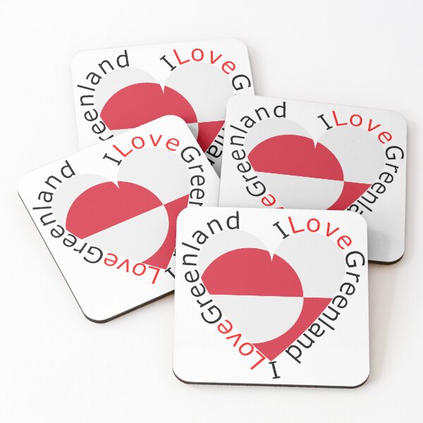 Item preview, I Love Greenland  Heart designed and sold by TheIconSmith.