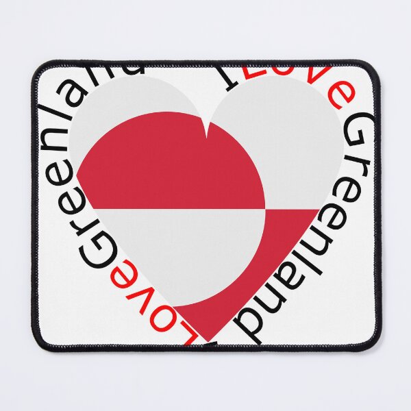 Item preview, I Love Greenland Heart designed and sold by TheIconSmith.