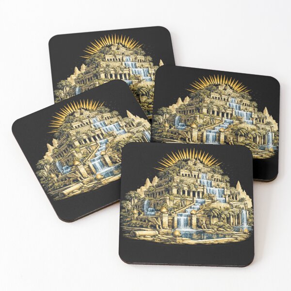 Item preview, Hanging Gardens of Babylon – Ancient Wonder Illustration Sticker designed and sold by DrizzyV.