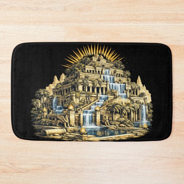 Item preview, Hanging Gardens of Babylon – Ancient Wonder Illustration Sticker designed and sold by DrizzyV.