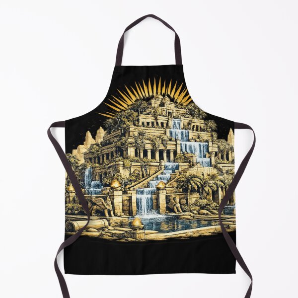 Item preview, Hanging Gardens of Babylon – Ancient Wonder Illustration Sticker designed and sold by DrizzyV.