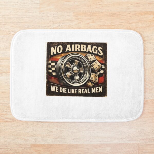 Artikelvorschau, No Airbags We Die Like Real Men Funny Car Meme Retro Classic Vehicle Humor Shirt entworfen und verkauft von AmaroWheels.