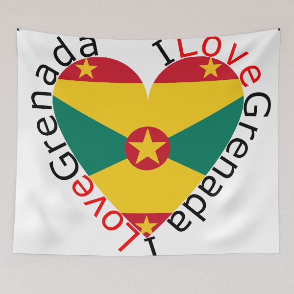 Item preview, I Love Grenada  Heart designed and sold by TheIconSmith.