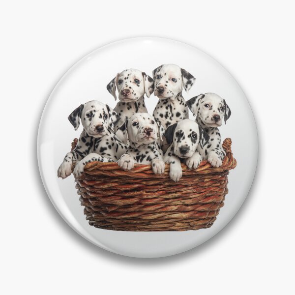 Item preview, Lots Of Dalmatian Puppies In A Basket designed and sold by LawleyKingdom.