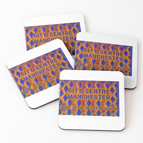 Item preview, City centre Manchester, Right at the heart of things vivid coloured grid designed and sold by Local gifts from HotpixUK .