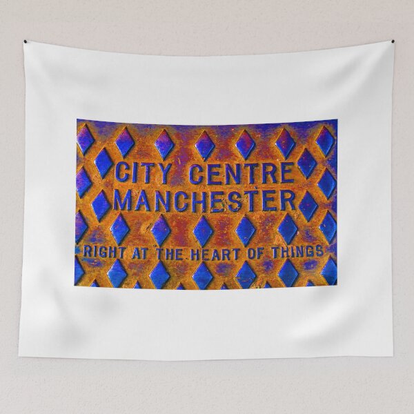 Item preview, City centre Manchester, Right at the heart of things vivid coloured grid designed and sold by Local gifts from HotpixUK .