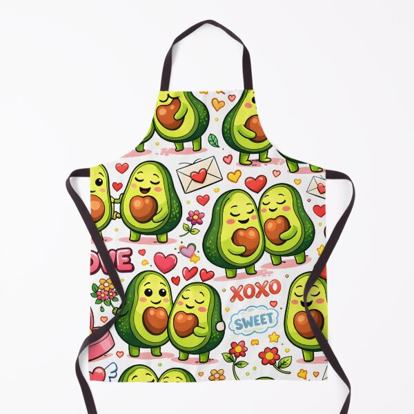 Item preview, Avocado Love Pattern – Cute Romantic Kawaii Food Art for Gifts & Accessories designed and sold by WAUZ.