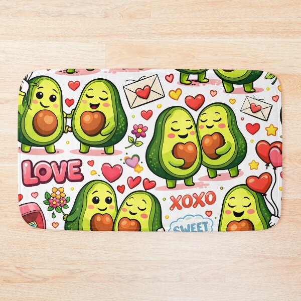 Item preview, Avocado Love Pattern – Cute Romantic Kawaii Food Art for Gifts & Accessories designed and sold by WAUZ.