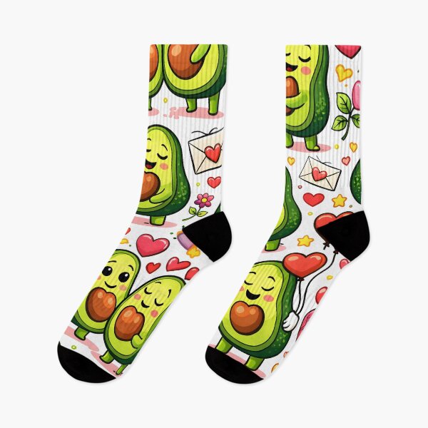 Item preview, Avocado Love Pattern – Cute Romantic Kawaii Food Art for Gifts & Accessories designed and sold by WAUZ.
