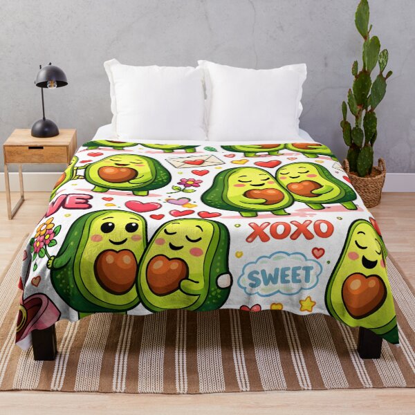 Item preview, Avocado Love Pattern – Cute Romantic Kawaii Food Art for Gifts & Accessories designed and sold by WAUZ.