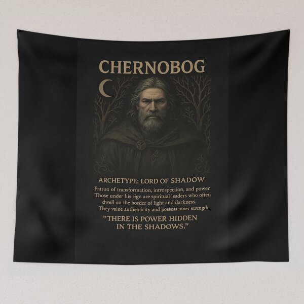 Item preview, Chernobog The Shadow Lord, Slavic Zodiac (January 1 - January 22) designed and sold by Myth-LegendArt.