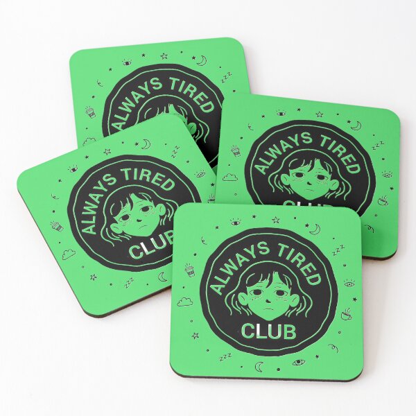 Item preview, Always Tired Club – Sleepy Girl Illustration for Introverts & Night Owls. designed and sold by Artistry-Nadia.
