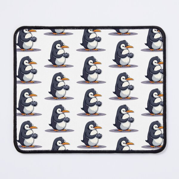 Item preview, Deadpan Penguin Gamer Mascot designed and sold by Witty Moon.