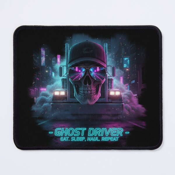 Item preview, Ghost Driver: Neon Skull & Heavy Hauler - Night Road Edition designed and sold by BounoWorld.