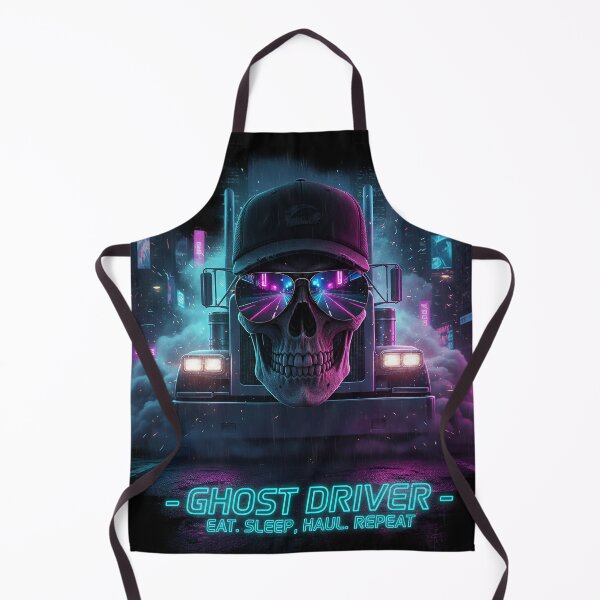 Item preview, Ghost Driver: Neon Skull & Heavy Hauler - Night Road Edition designed and sold by BounoWorld.