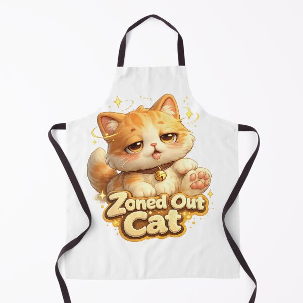 Item preview, Zoned Out Cat – 3D Adorable Huggable Cat Illustration designed and sold by mariavictoriamz.