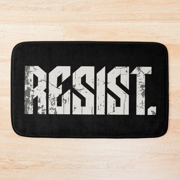 Item preview, RESIST. Distressed Text Stamped Protest Logo | Political Statement for Dark Backgrounds, Human Rights, ICE CPB Government designed and sold by LunasLittleFinds.