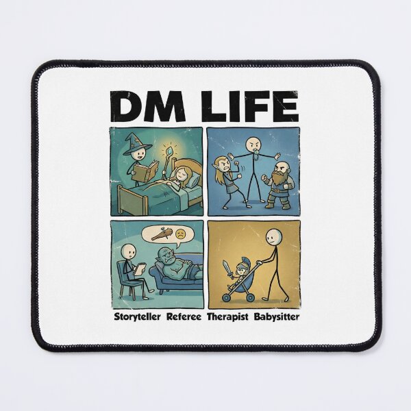 Item preview, DM Life Storyteller Referee Therapist Babysitter Comic designed and sold by Fenay Designs.