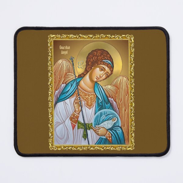 Item preview, Guardian Angel Orthodox Icon , in a frame,inscription in English designed and sold by orthodox-icon.