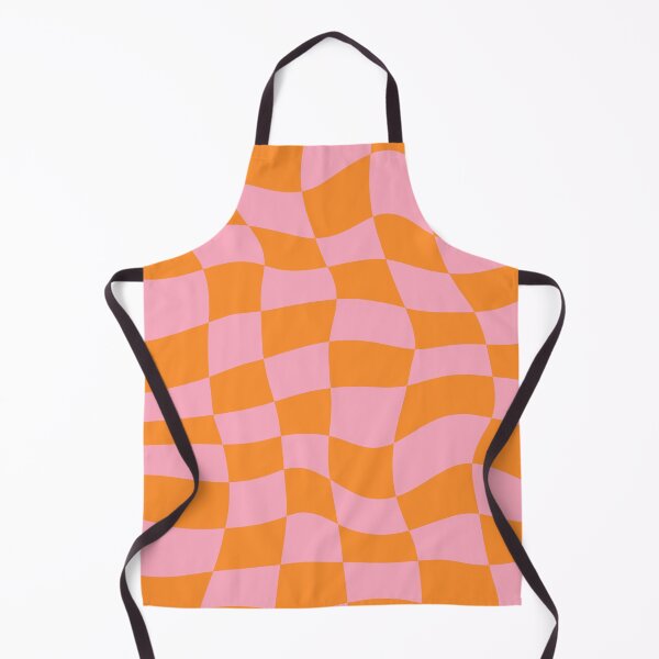 Item preview, Distorted Orange and Pink Check Grid designed and sold by OneThreeSix.