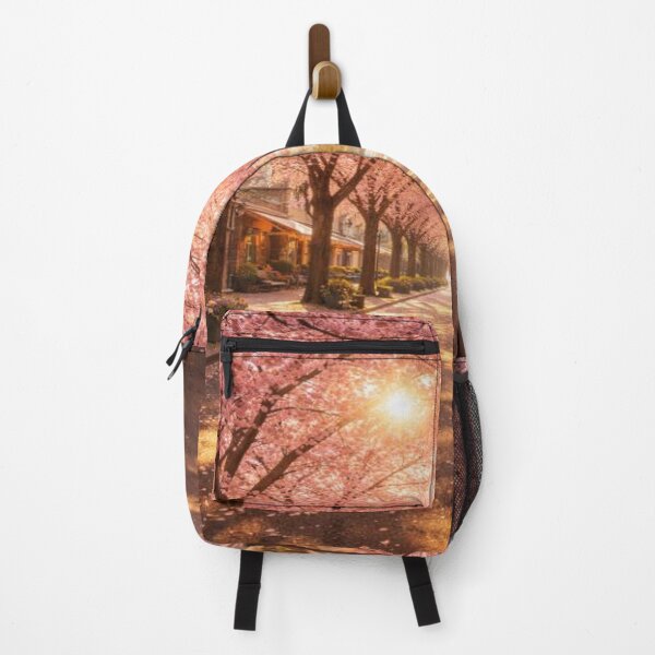 Item preview, Golden Path Beneath Blooming Cherry Trees designed and sold by JuViRo.
