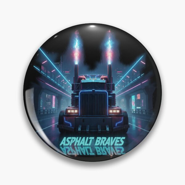 Item preview, Asphalt Braves: Cyberpunk Trucker Warrior designed and sold by BounoWorld.