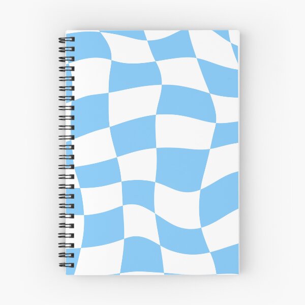 Item preview, Distorted Blue and White Check Wavy Grid designed and sold by OneThreeSix.