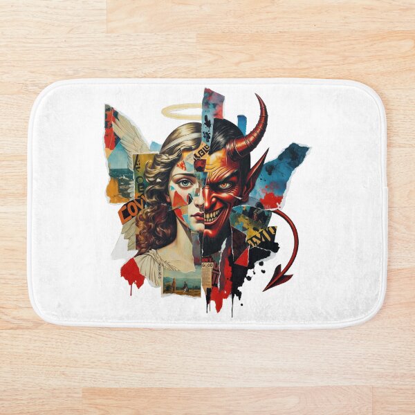 Item preview, Angel Devil Duality Collage Illustration designed and sold by OjingO.