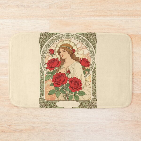 Item preview, Woman With Roses Romantic Illustration designed and sold by taiche.