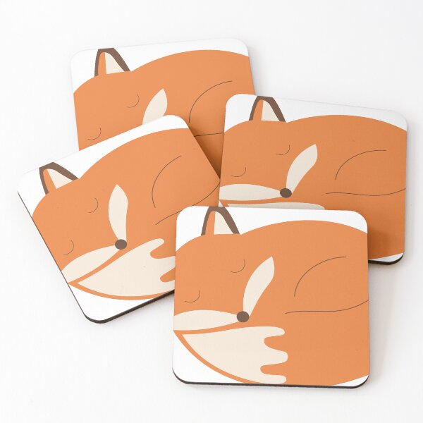 Item preview, Adorable Sleeping Little Fox Kawaii Illustration designed and sold by BetweenForms.