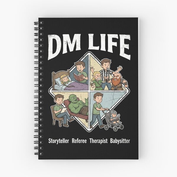 Item preview, DM Life Storyteller Referee Therapist Babysitter Design designed and sold by Fenay Designs.