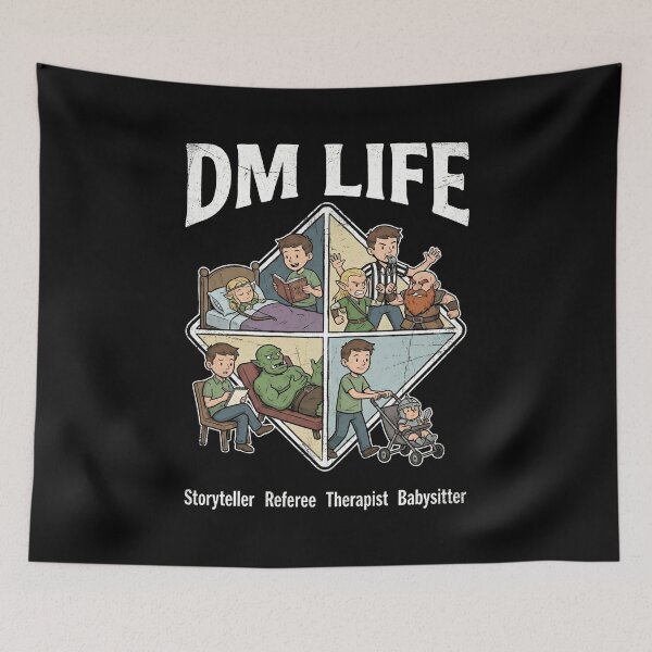 Item preview, DM Life Storyteller Referee Therapist Babysitter Design designed and sold by Fenay Designs.