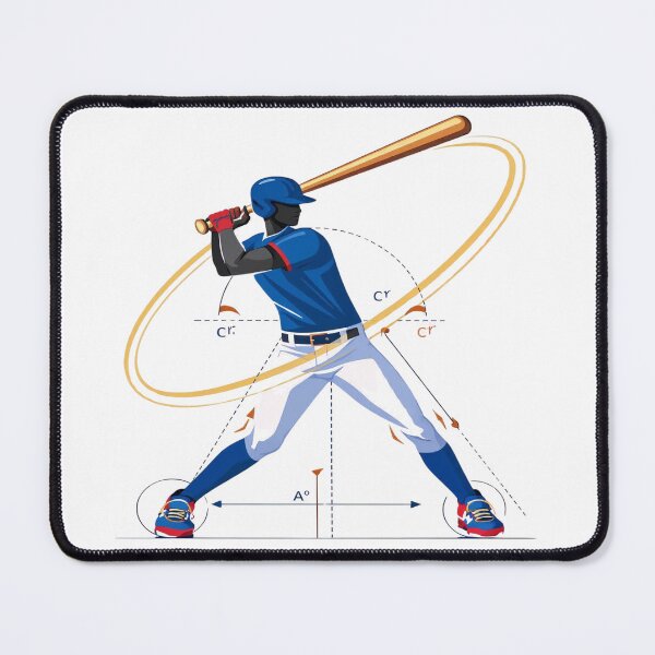 Item preview, Baseball Swing Mechanics Diagram – Power Hitting Technique Illustration designed and sold by RMTrendy.