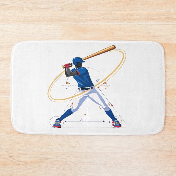 Item preview, Baseball Swing Mechanics Diagram – Power Hitting Technique Illustration designed and sold by RMTrendy.