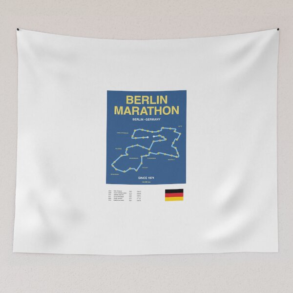 Item preview, Minimalist Berlin Marathon Line Print designed and sold by CircuitDesign.