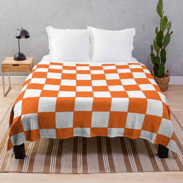 Item preview, Orange and White Check Grid designed and sold by OneThreeSix.