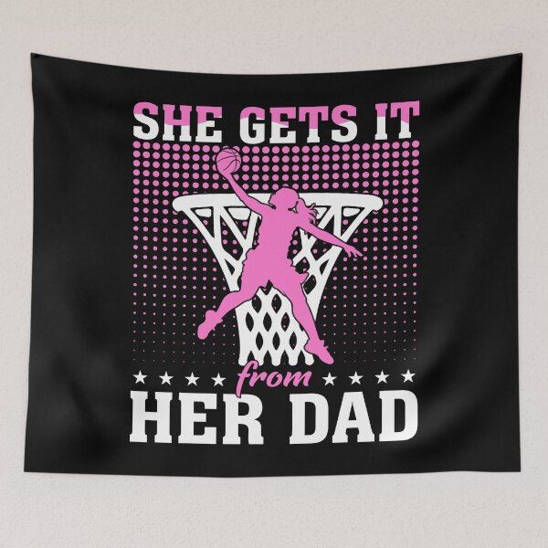 Item preview, Fathers Day Basketball Girl designed and sold by KroghDs.
