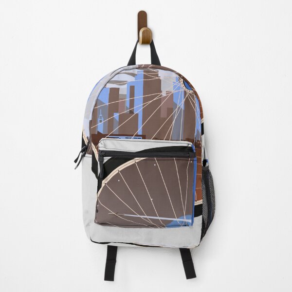 Item preview, San Francisco Cycling Art: Blue Road Bike City View designed and sold by SKETCHYANDGRAPHIC.